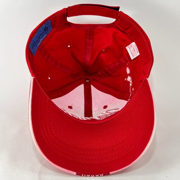 Hawaii Islands Strap Back Cap Hat Red Chelona USA Paradise Beach Adult Mens - Picture 10 of 15